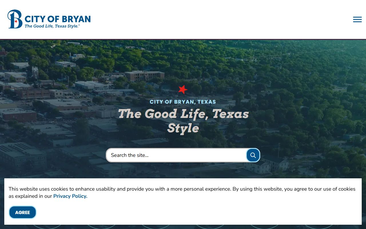 City of Bryan official website for local unclaimed money information