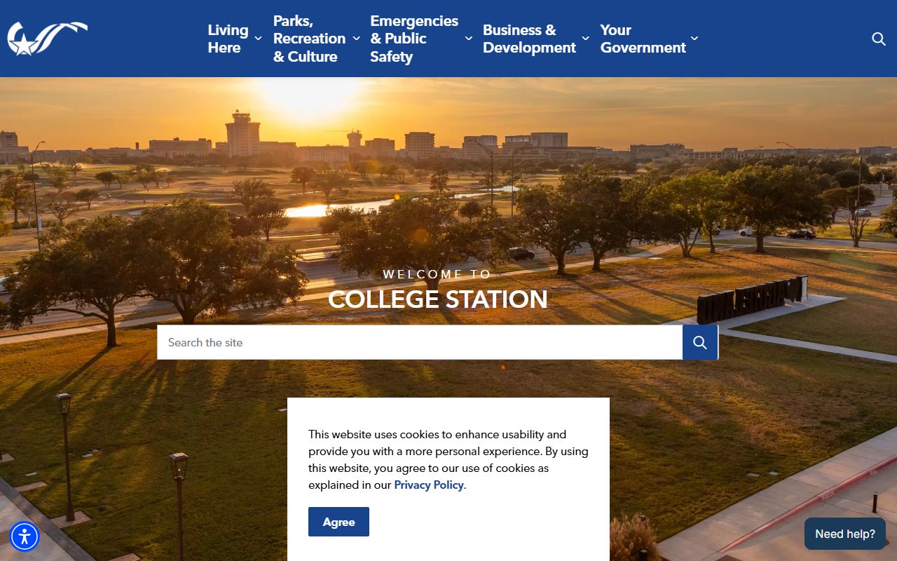 City of College Station official website for local unclaimed money resources and finance department