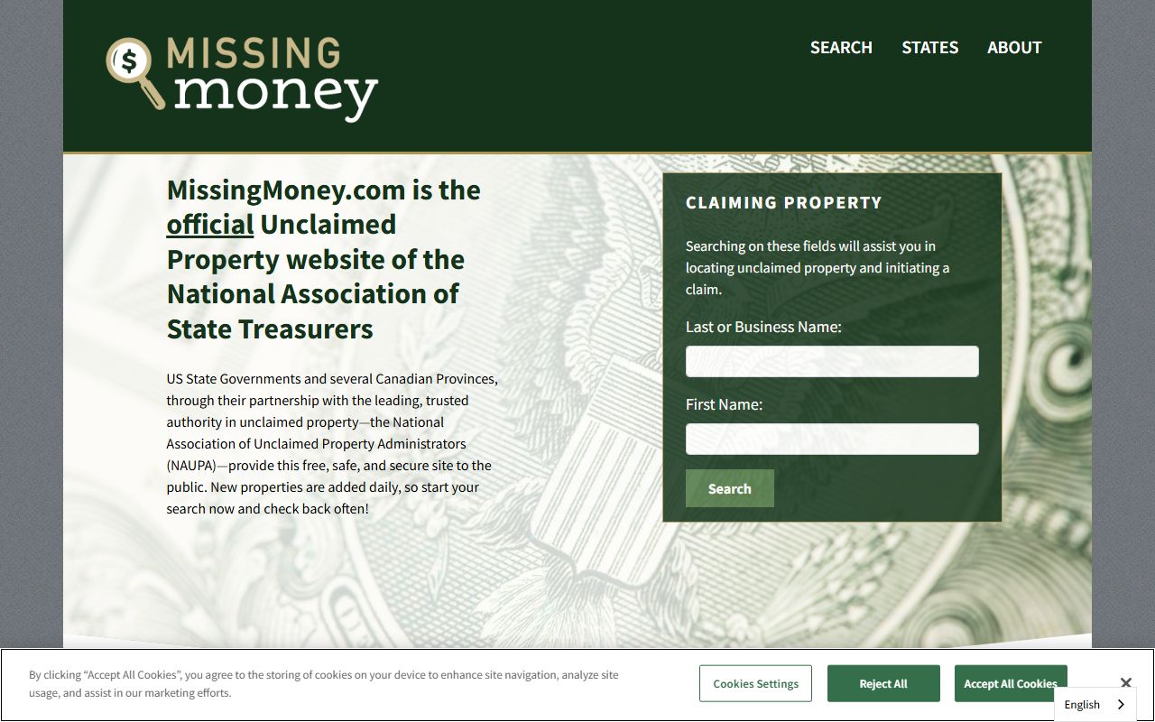 MissingMoney.com national unclaimed property search for Leander Texas residents