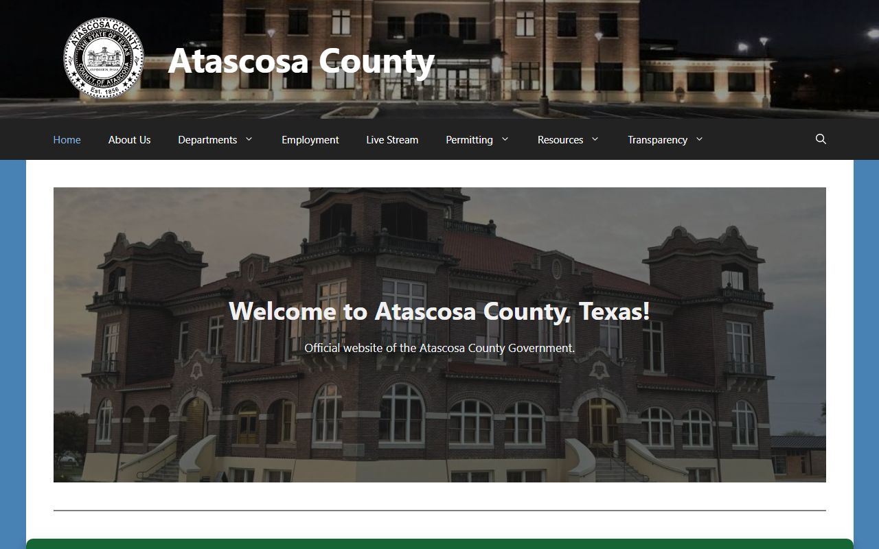 Atascosa County official website for local offices and unclaimed property resources