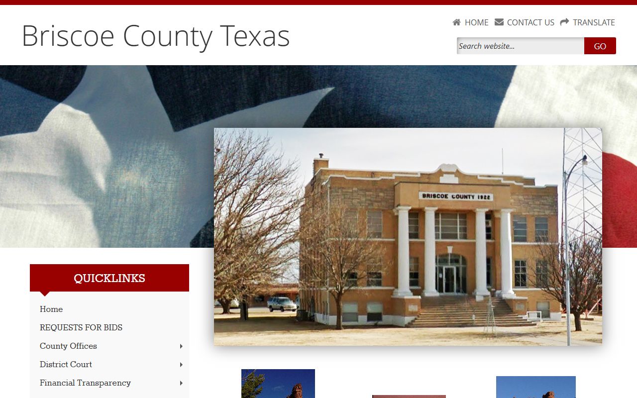 Briscoe County official website for local records and unclaimed property contacts