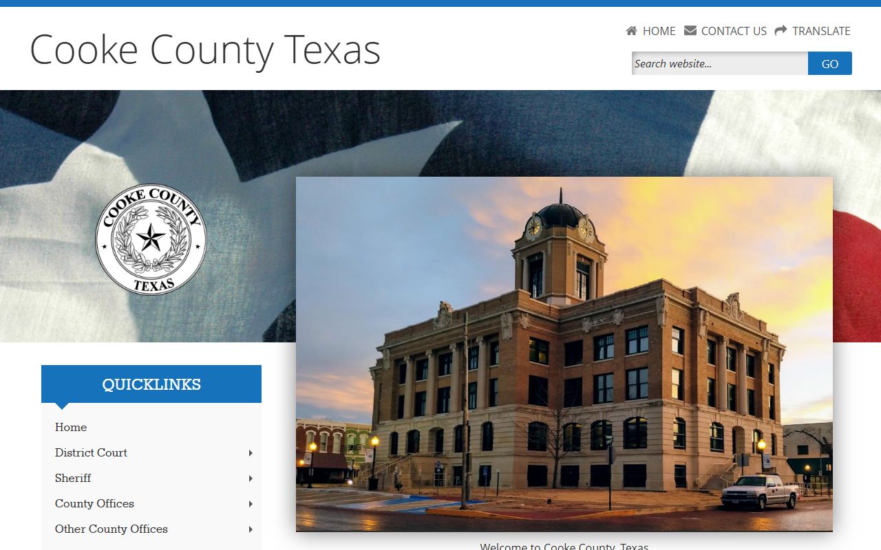 Cooke County official website with office contacts and resources