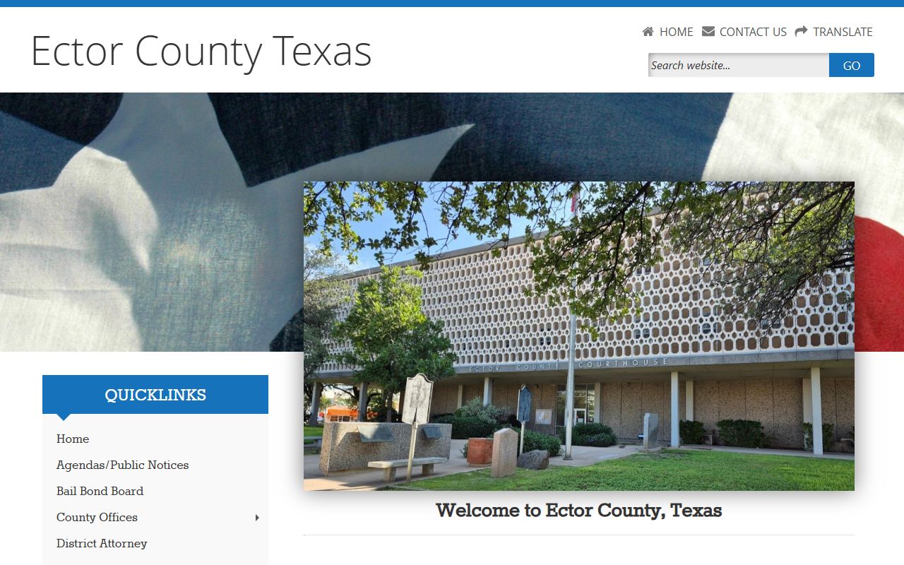 Ector County official website for unclaimed property resources and local office contacts