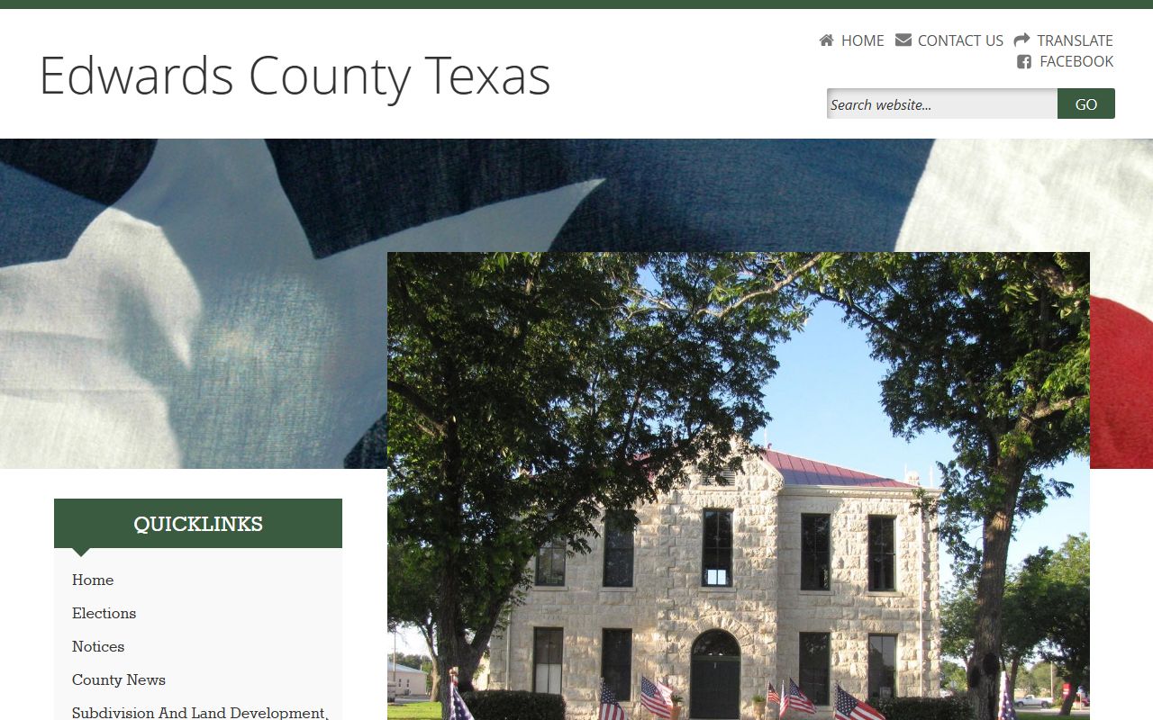 Edwards County official website for local records and unclaimed property resources
