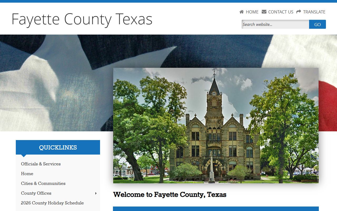 Fayette County official website for local records and unclaimed property resources