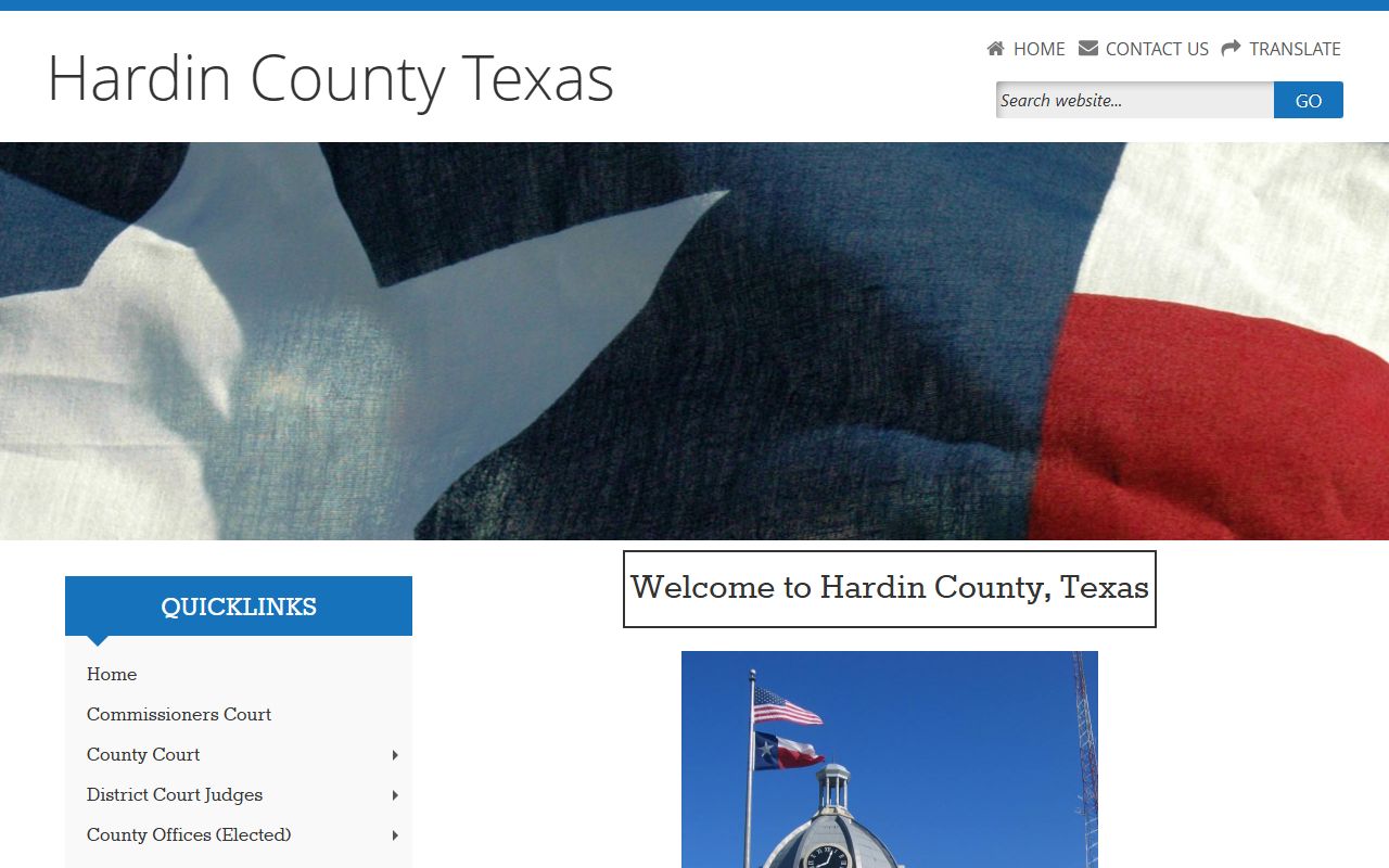 Hardin County official website for local records and unclaimed property resources