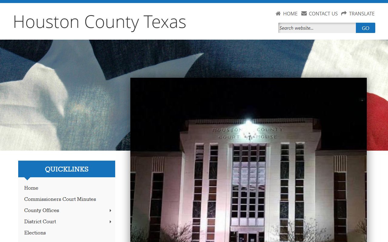 Houston County official website for county government contacts, records, and local resources