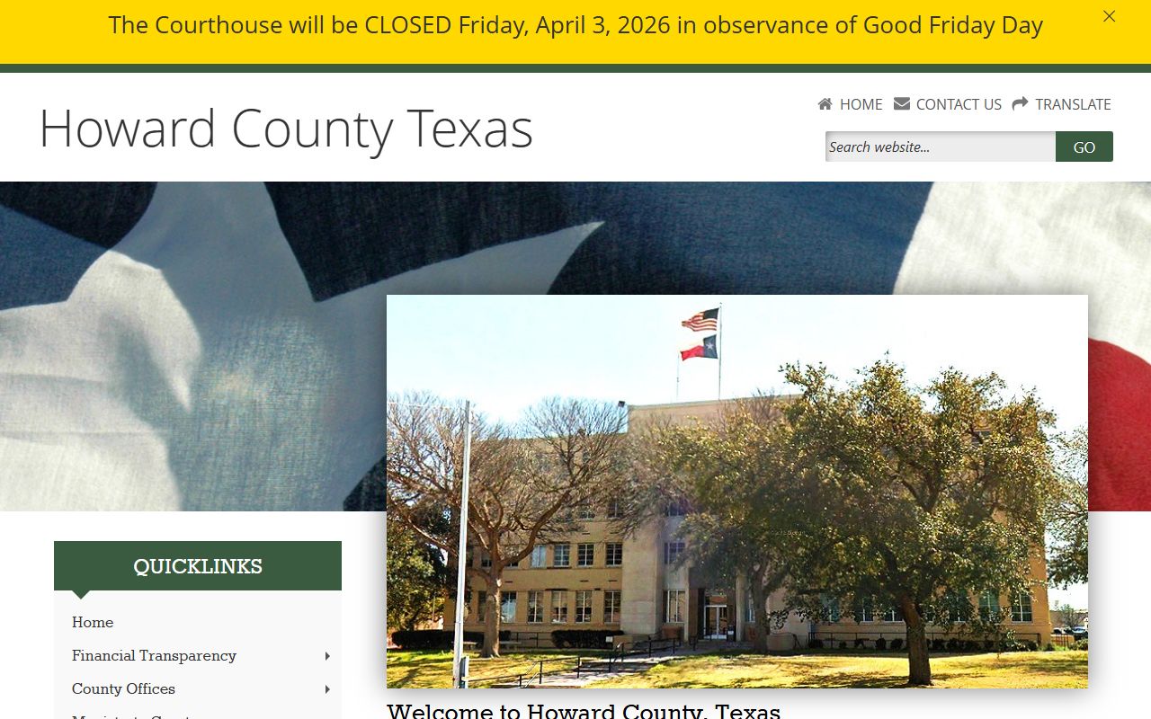 Howard County official website for county offices, tax assessor unclaimed funds, and local records