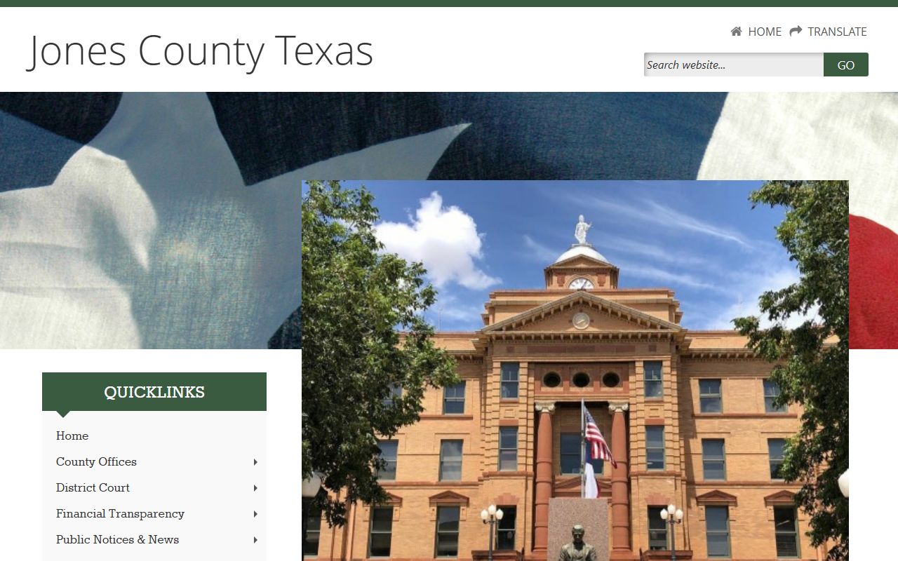 Jones County official website for local records and unclaimed property resources