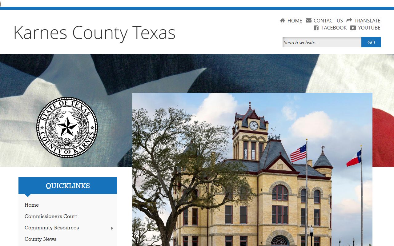 Karnes County official website for local records and unclaimed property resources