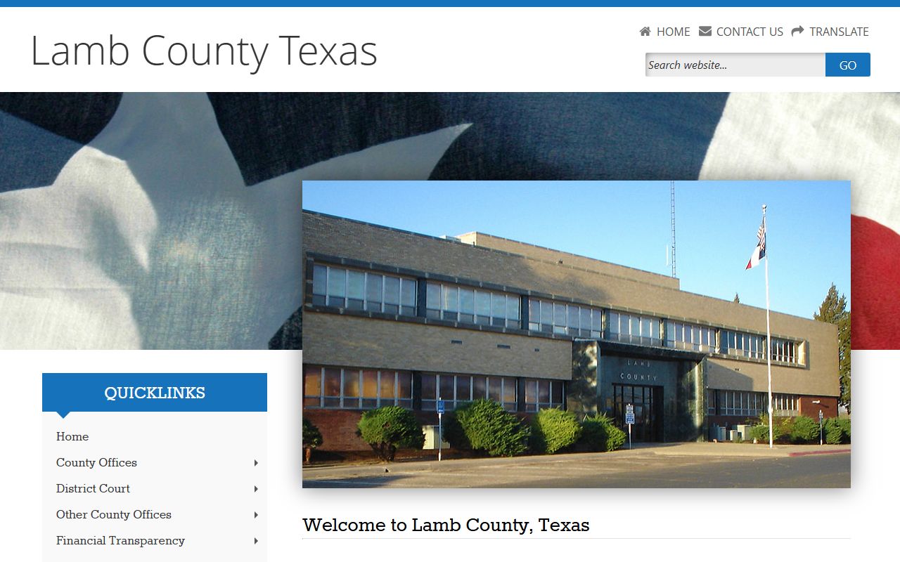 Lamb County official website for local records and unclaimed property resources