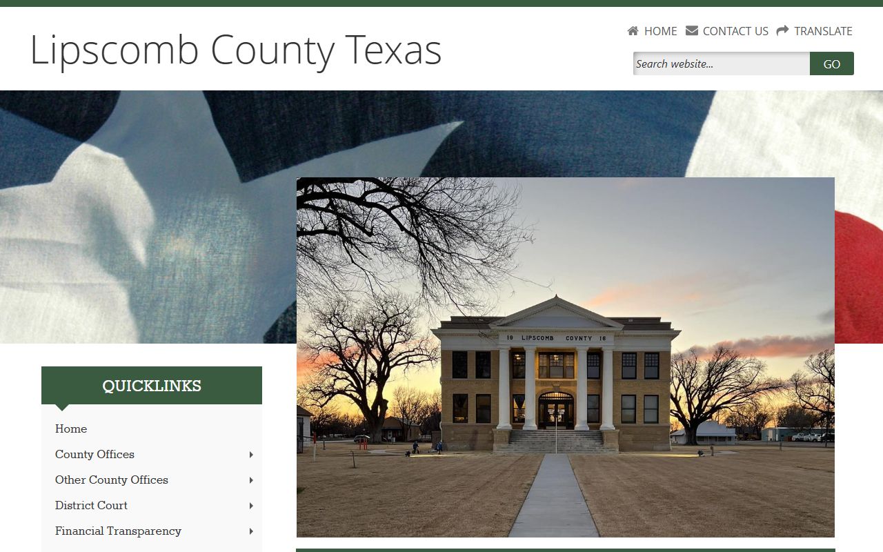 Lipscomb County official website for local records and unclaimed property resources