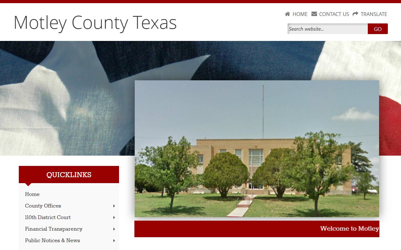 Motley County official website for local records and unclaimed property resources