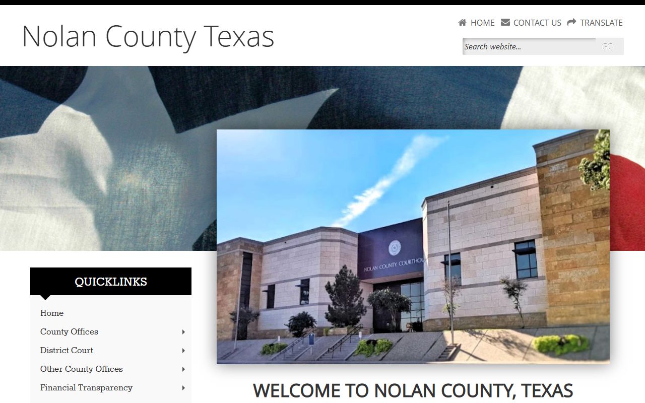 Nolan County official website for local records and unclaimed money resources