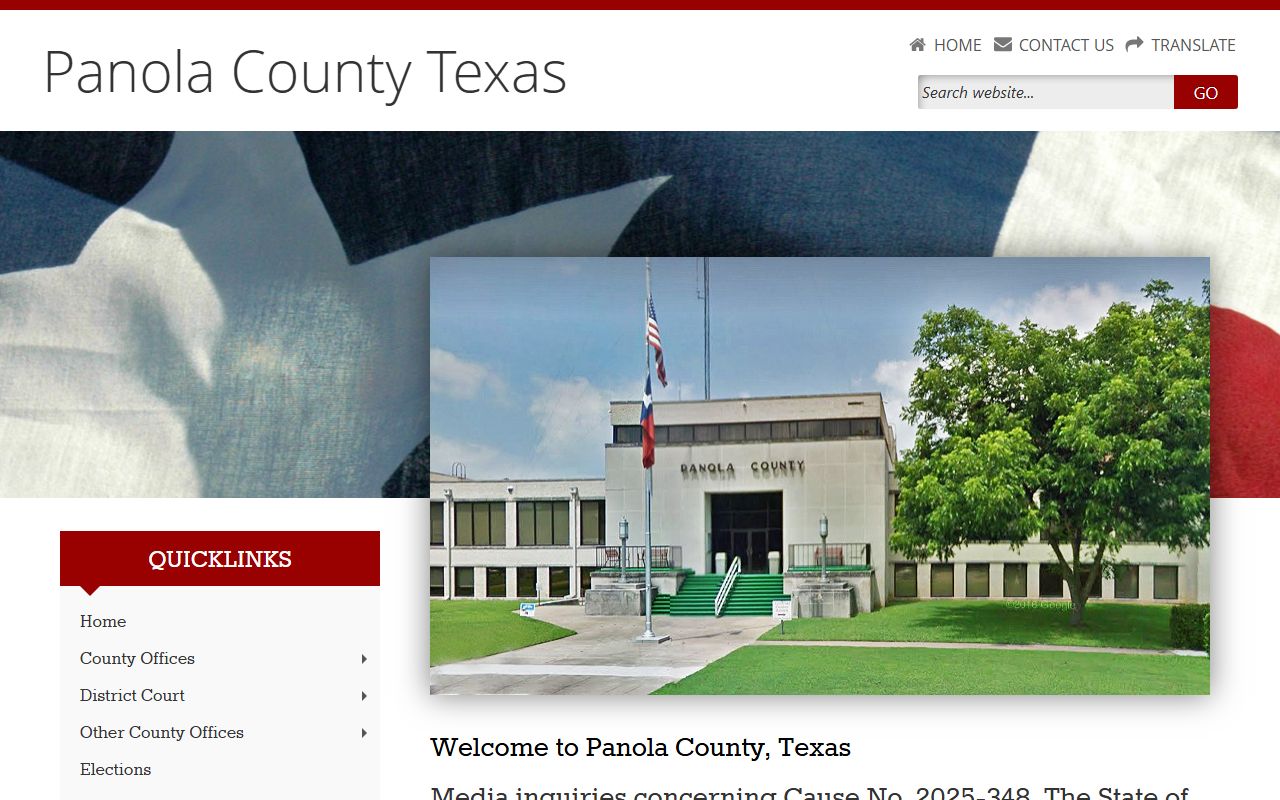 Panola County official website for local records and unclaimed property resources