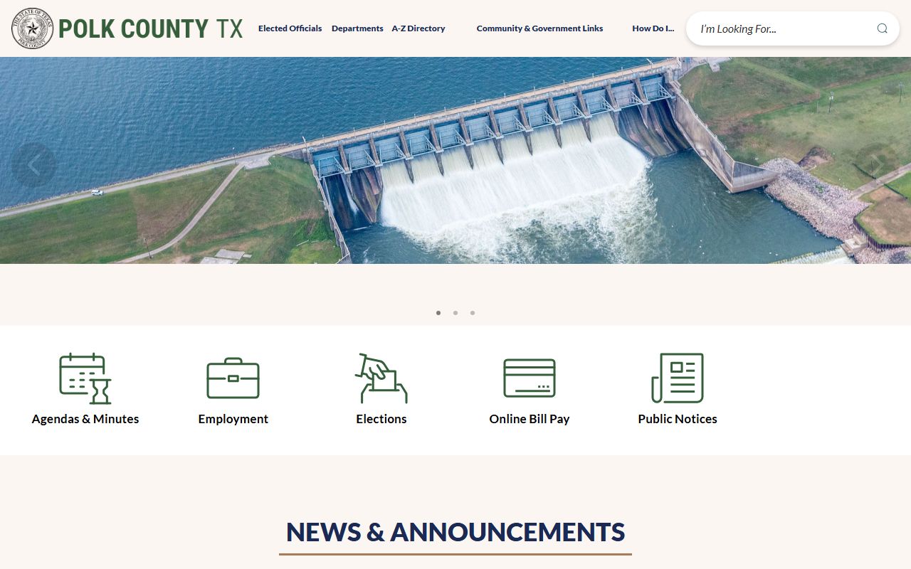 Polk County official website for local records and unclaimed money resources