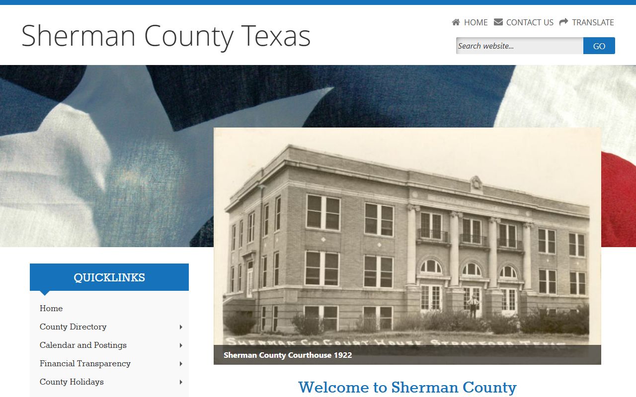 Sherman County official website for local records and unclaimed property resources