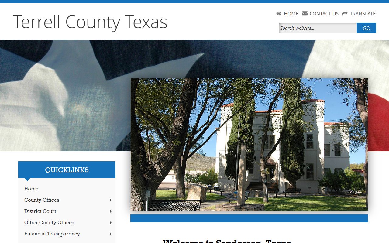 Terrell County official website for local records and unclaimed property resources